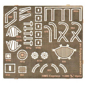HMS Express photo-etched parts