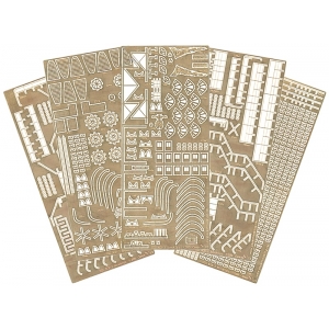 USS Brooklyn (ACR-3) photo-etched parts