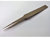 Straight nickel-plated tweezers, model SSGG, 125mm
